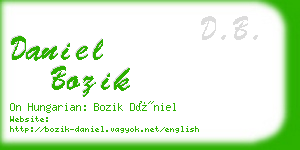 daniel bozik business card